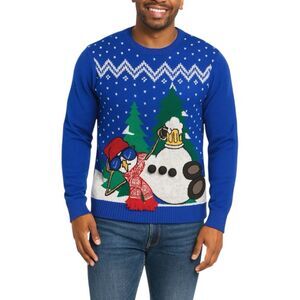 Jolly Sweaters Snowman Ugly Christmas Sweater | Size Medium (M/M)